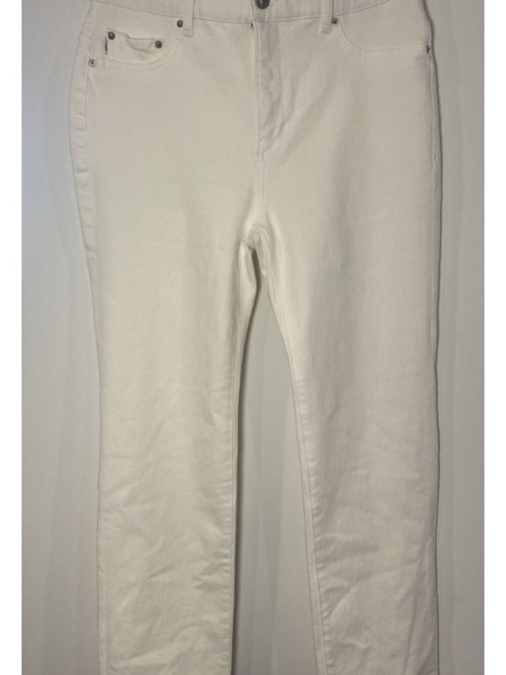 DL1961 Jeans Mara Straight Raw Hem Cream Size 30